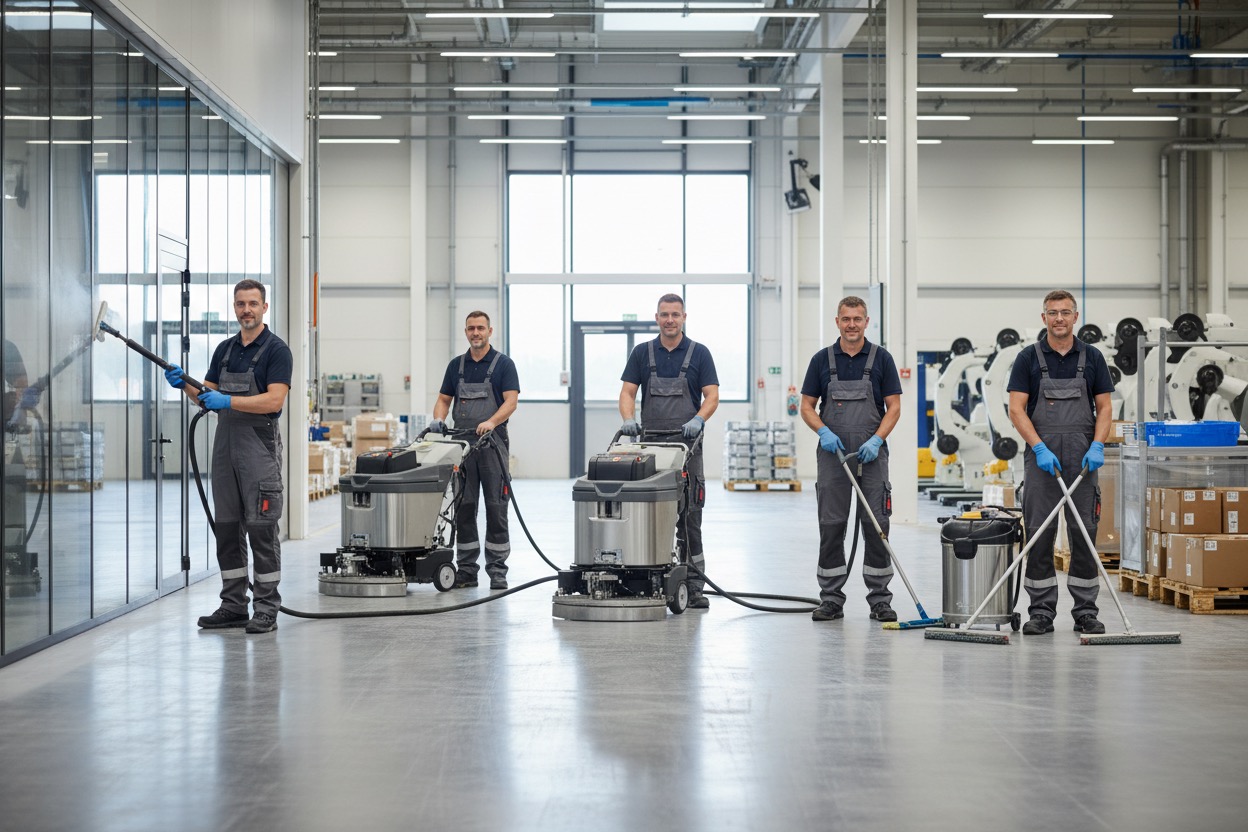 Reinigungsfirma Gütersloh – professionelles Reinigungsteam bei der Arbeit